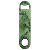 Paarse gevleugelde libellen speed flessenopener (Achterkant)