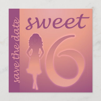 Paarse gezoet 16 sparen de Datum Save The Date