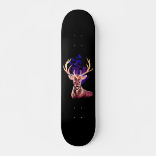 Paarse Ghost Deer Skateboard