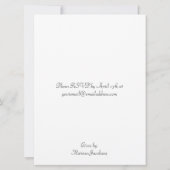 Paarse Gingham Baby Shower-uitnodigingen Kaart (Achterkant)