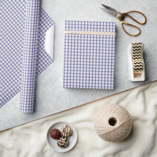 Paarse Gingham Cadeaupapier (Crafts)