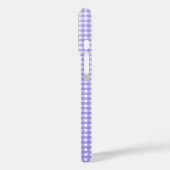paarse gingham Case-Mate iPhone case (Achterkant / Links)