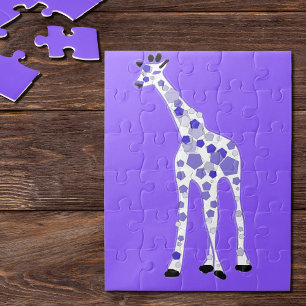 PAARSE Giraffe Legpuzzel