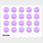 Paarse Giraffe Print Aangepaste Stickers (Vel)
