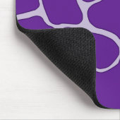 Paarse Giraffe Print Mousepad Muismat (Hoek)