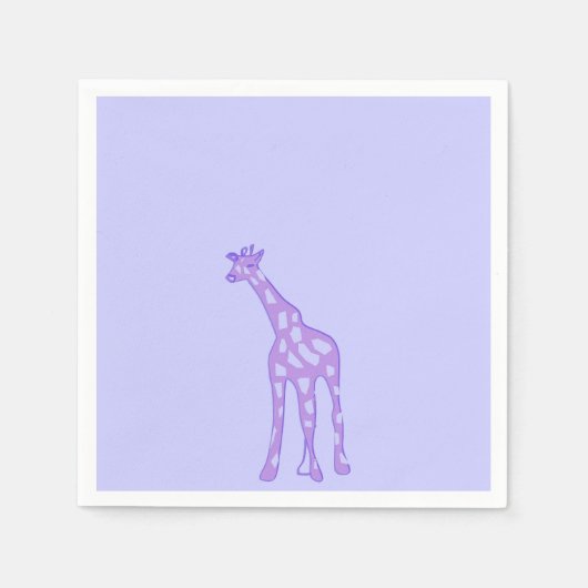 paarse giraffe servet (Voorkant)