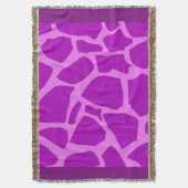 Paarse Giraffe Textuur Drow Blanket Deken (Voorkant Verticaal)