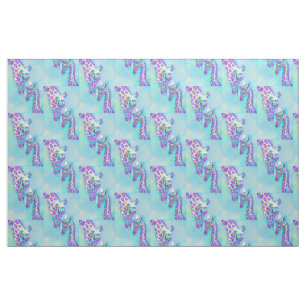 paarse giraffen stof
