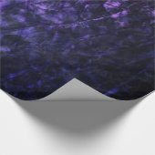 Paarse Glam Abstract Verjaardagsfeest Cadeaupapier (Hoek)