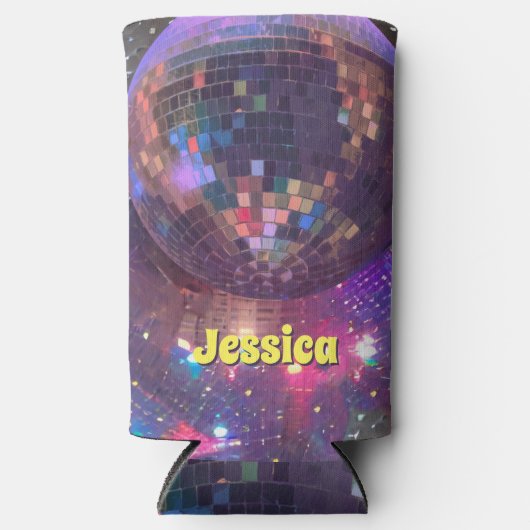 Paarse Glam Disco Party Mirror Ball Bachelorette (Voorkant)