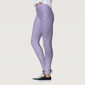 Paarse glasvormgeving leggings (Links)