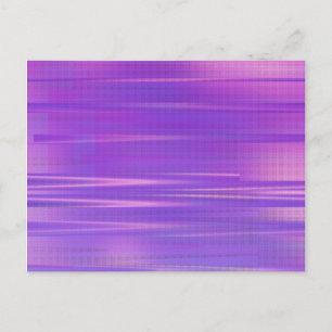 Paarse Glitch Art Vaporwave Esthetiek Horizontaal Briefkaart
