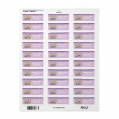 Paarse Glitter 30 & Fabulous Return Address Label (Full Sheet)