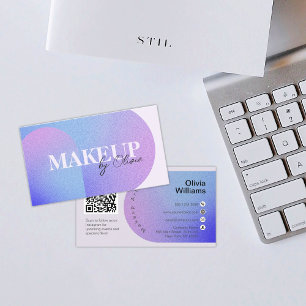 Paarse Glitter Arch Sparking Beauty Makeup Visitekaartje