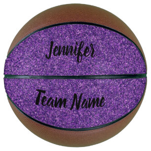 Paarse Glitter Basketball Mini Basketbal