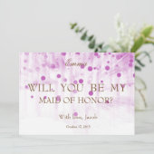 Paarse Glitter, ben je mijn moeder? Kaart (Staand voorkant)