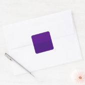 Paarse Glitter Bodem Vierkante Sticker – Aanpassen (Envelop)