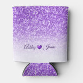 Paarse glitter en hart blikjeskoeler (Voorkant)