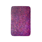 Paarse Glitter Floral op maat Badmat (Voorkant Verticaal)