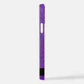 Paarse Glitter, Glitter Achtergrond, Jouw naam iPhone Hoesje (Rechterkant)
