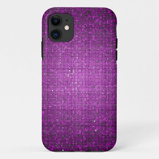 Paarse Glitter iPhone 5 Mate Barely There™ Hoesje (Achterkant)