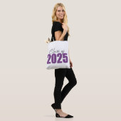 Paarse Glitter Klasse van 2025 Draagtas (Op model)