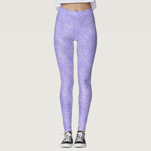 Paarse Glitter Leggings (Voorkant)