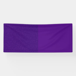 Paarse Glitter Linker Accent Banner – Aanpasbaar