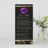 Paarse Glitter Lip Instructies (Staand voorkant)