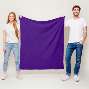 Paarse Glitter Look Fleece Deken –