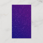 Paarse Glitter | Monogram Visitekaartje (Achterkant)