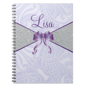 Paarse Glitter Notitieboek
