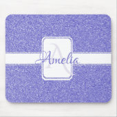 Paarse Glitter Persoonlijke Muismat (Voorkant)