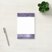 Paarse Glitter Persoonlijke Quote Post-it® Notes (Kantoor)