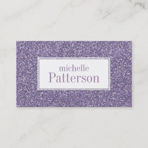 Paarse Glitter Professional Visitekaartjes