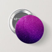 Paarse Glitter Ronde Button 5,7 Cm (Voorkant /achterkant)
