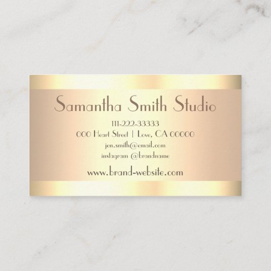 Paarse Glitter Shimmer Event Planner Gold Nail Visitekaartje (Achterkant)