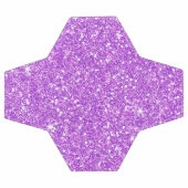 Paarse Glitter Shine Shiny Luxury Diamond Voetbal (Enkel)