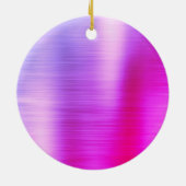 Paarse Glitter Sparkle Eyelashes Monogram Naam Keramisch Ornament (Achterkant)