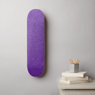 Paarse glitter, sprankeling, glitter achtergrond skateboard