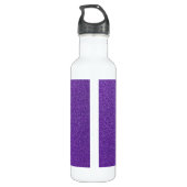 Paarse glitter, sprankeling, glitter achtergrond waterfles  (Achterkant)