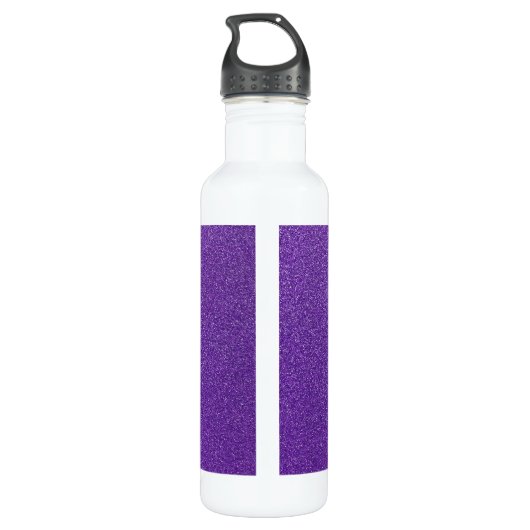 Paarse glitter, sprankeling, glitter achtergrond waterfles (Achterkant)