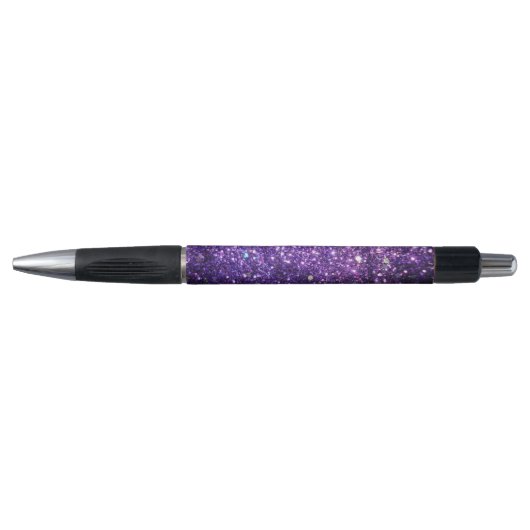 paarse glitter sprankeling glow glans blij pen (Voorkant)