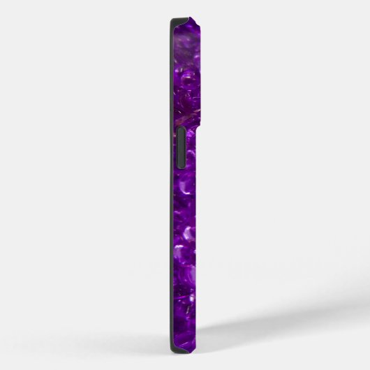 Paarse glitterkristallen Case-Mate iPhone case (Achterkant / Rechts)