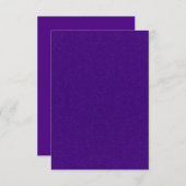 Paarse glitters dankkaart met vlak ontwerp bedankkaart (Voorkant / Achterkant)