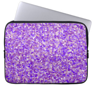 Paarse glitters prestige klassiek chic vrouwelijk laptop sleeve