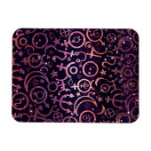 Paarse Glittery Planetary Universe Space Planets Magneet (Horizontaal)
