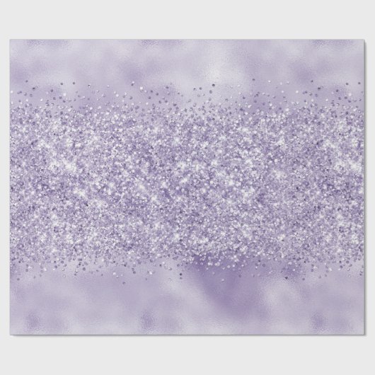 Paarse Glitzy Glitter     Cadeaupapier (Vlak)