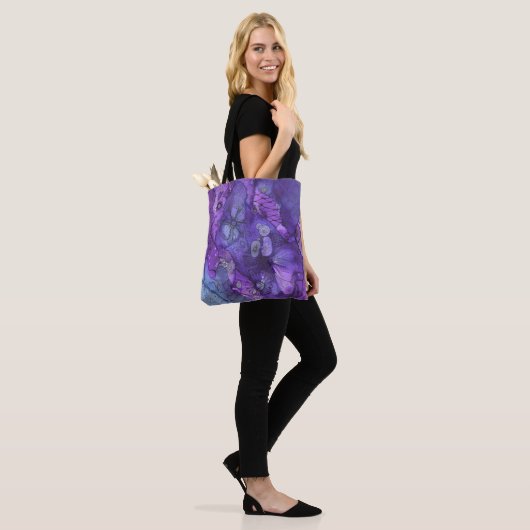 Paarse gloed Abstract Tas (Op model)