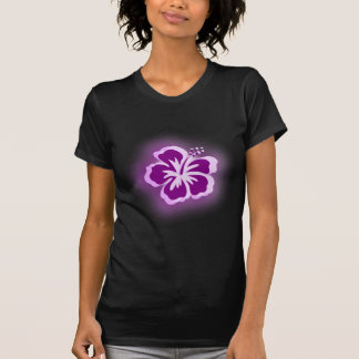 paarse gloeddesign t-shirt